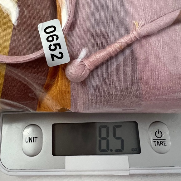 ASOT Apiece Apart Linen Silk Multicolor Striped La Flutte Mini Dress 6 S - Picture 8 of 10